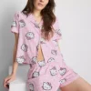 Hello Kitty korte boyfriend-pyjama's