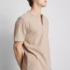 Henley-overhemd met textuur
