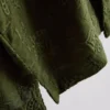 Het geborduurde katoenen overhemd met korte mouwen van The Edit