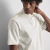 Het geribde poloshirt van The Edit