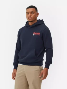 Hoodie met ‘Chicago deep dish’-afbeelding