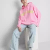 Hoodie met collegiale print, rijk aan katoen