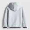 Hoodie met gelijmde ritssluiting
