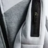 Hoodie met gelijmde ritssluiting