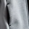 Hoodie met gelijmde ritssluiting