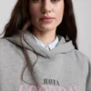 Hoodie met print van katoenmix
