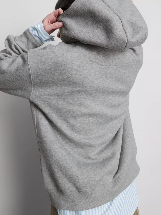 Hoodie met print van katoenmix
