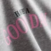Hoodie met print van katoenmix