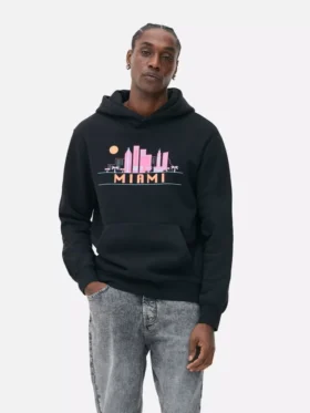 Hoodie met skyline van Miami