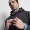 Hoodie van katoenmix