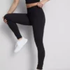 Hooggetailleerde, soepele sportlegging met ondersteuning