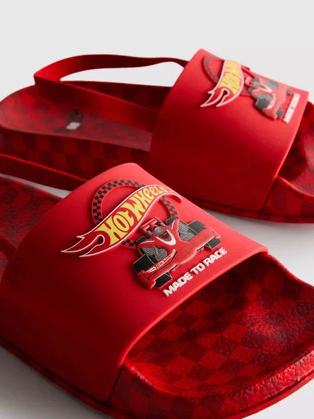 Hot Wheels-slippers met hielband