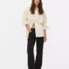 Jeans met hoge taille en rechte pijpen