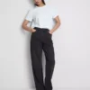 Jeans met hoge taille en rechte pijpen
