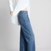 Jeans met hoge taille en rechte pijpen