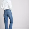 Jeans met hoge taille en rechte pijpen