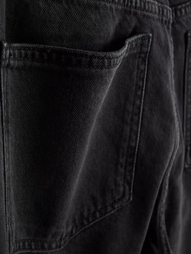 Jeans met hoge taille en rechte pijpen