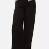 Jeans met middelhoge taille en wijde pijpen