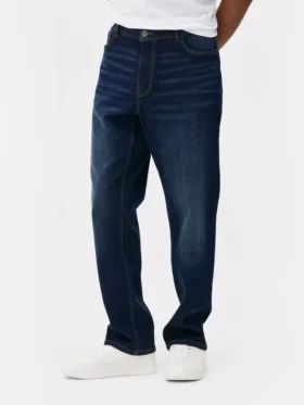 Jeans met rechte pijpen en middelhoge taille