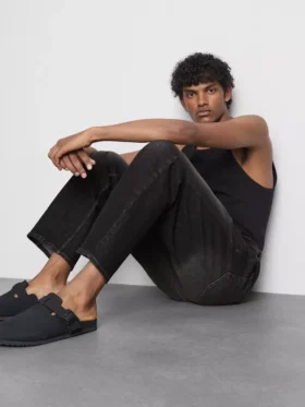 Jeans met rechte pijpen en middelhoge taille