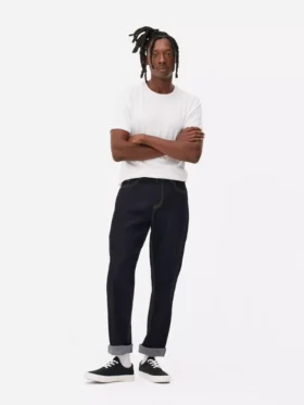 Jeans met rechte pijpen en middelhoge taille