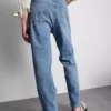 Jeans met rechte pijpen en middelhoge taille