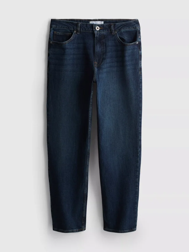 Jeans met rechte pijpen en middelhoge taille