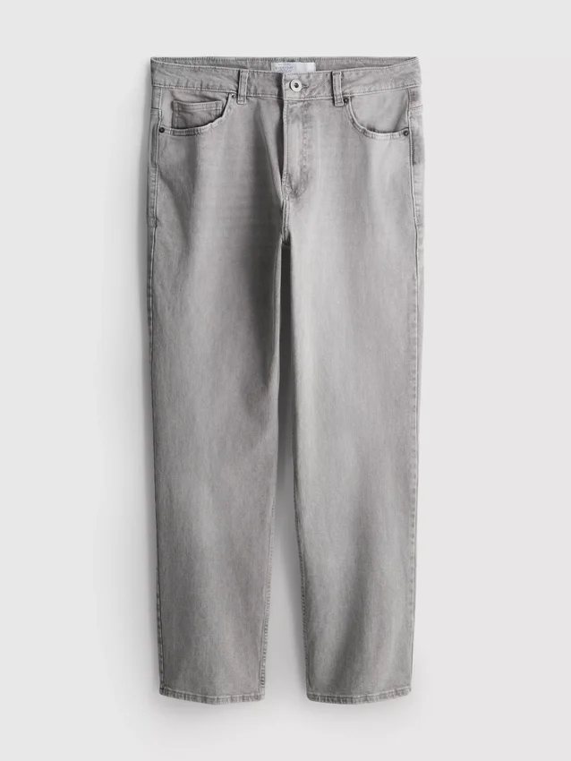 Jeans met rechte pijpen en middelhoge taille