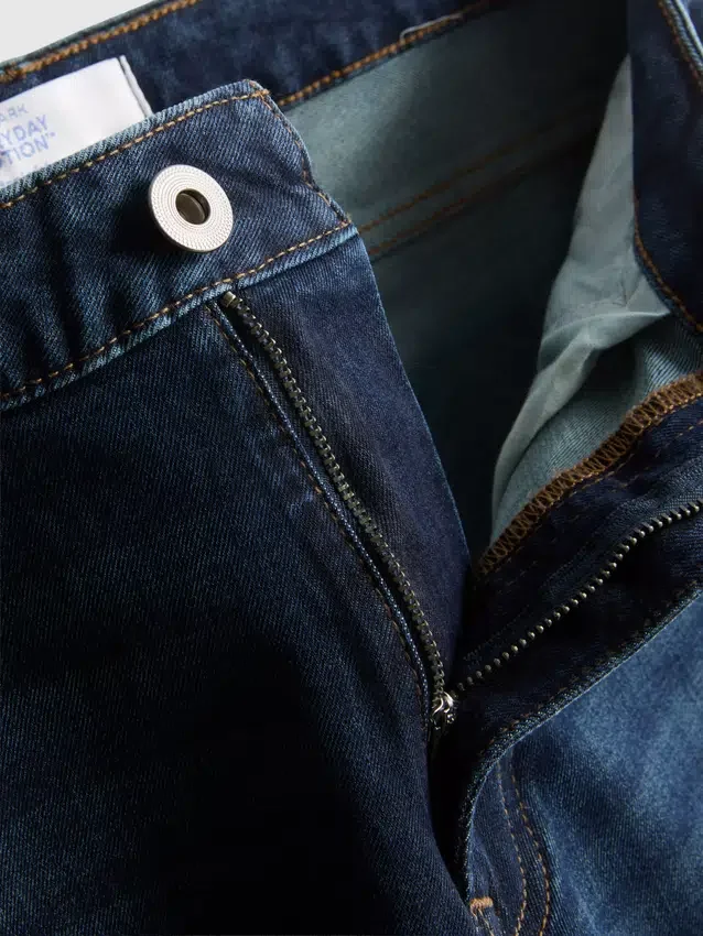 Jeans met rechte pijpen en middelhoge taille