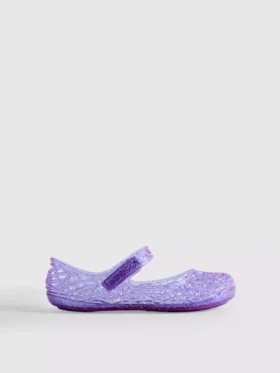Jelly ballerina's met platte schoenen