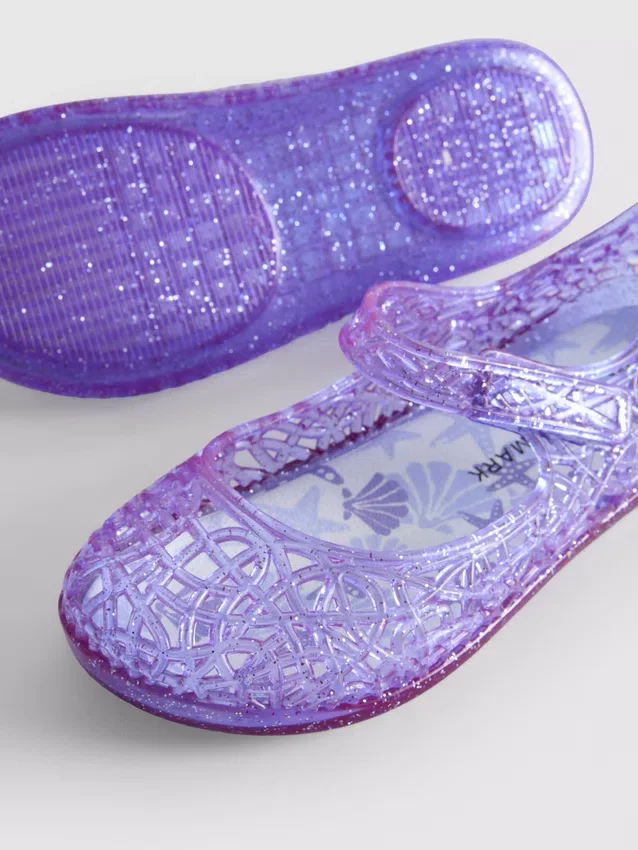 Jelly ballerina's met platte schoenen
