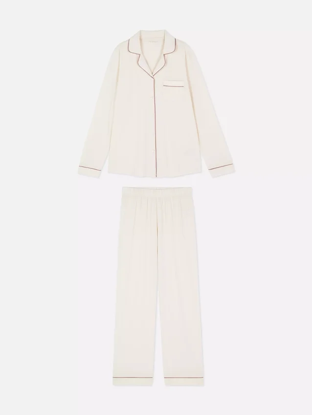 Jersey pyjama's met lange mouwen in boyfriend-stijl