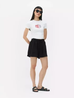Jersey-short met trekkoord
