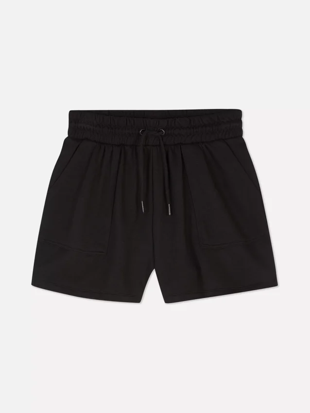 Jersey-short met trekkoord
