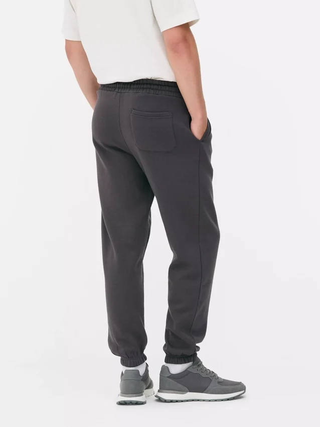 Joggingbroek met elastische tailleband en omgeslagen boorden