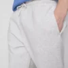 Joggingbroek met elastische tailleband en omgeslagen pijpen