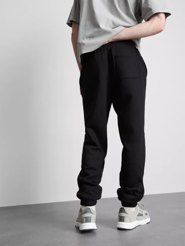 Joggingbroek met elastische tailleband en omgeslagen pijpen
