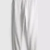 Joggingbroek met elastische tailleband en omgeslagen pijpen