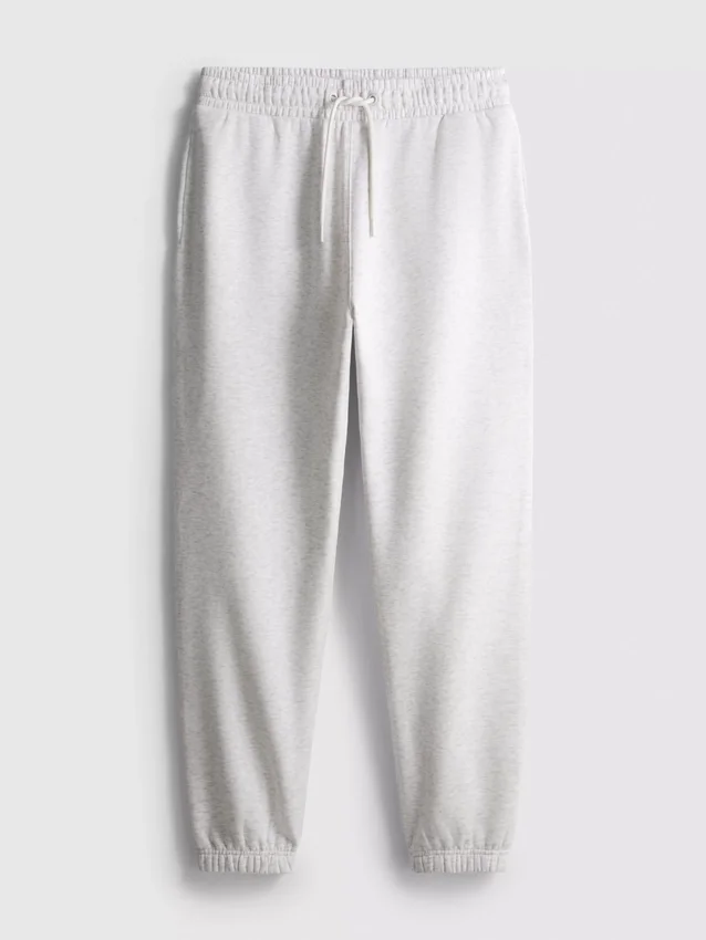 Joggingbroek met elastische tailleband en omgeslagen pijpen