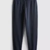 Joggingbroek met elastische tailleband en omgeslagen pijpen
