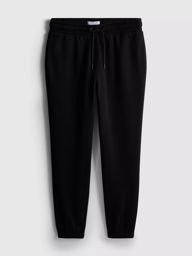 Joggingbroek met elastische tailleband en omgeslagen pijpen