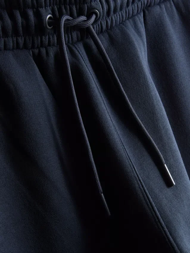 Joggingbroek met elastische tailleband en omgeslagen pijpen