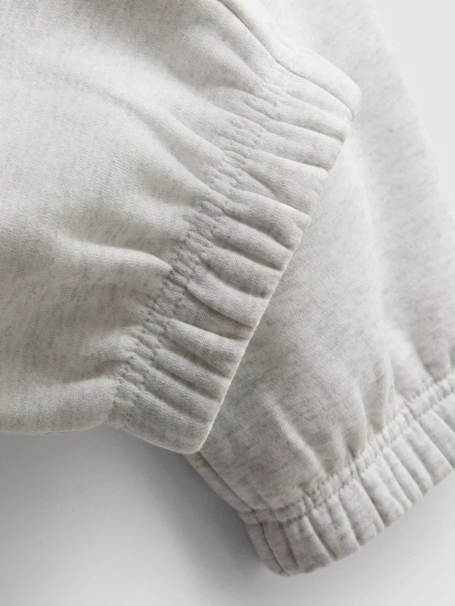 Joggingbroek met elastische tailleband en omgeslagen pijpen