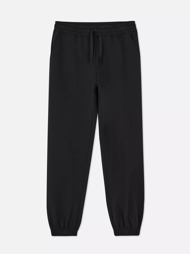 Joggingbroek met omgeslagen pijpen en trekkoord