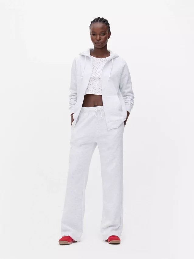 Joggingbroek met rechte pijpen