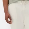 Joggingbroek met trekkoord en omgeslagen boord
