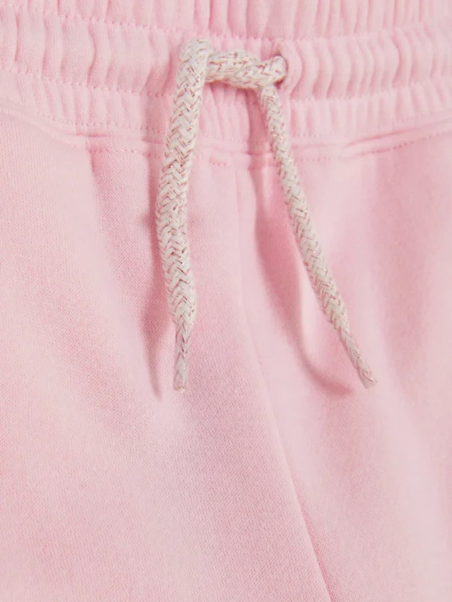 Joggingbroek met trekkoord en omgeslagen pijpen