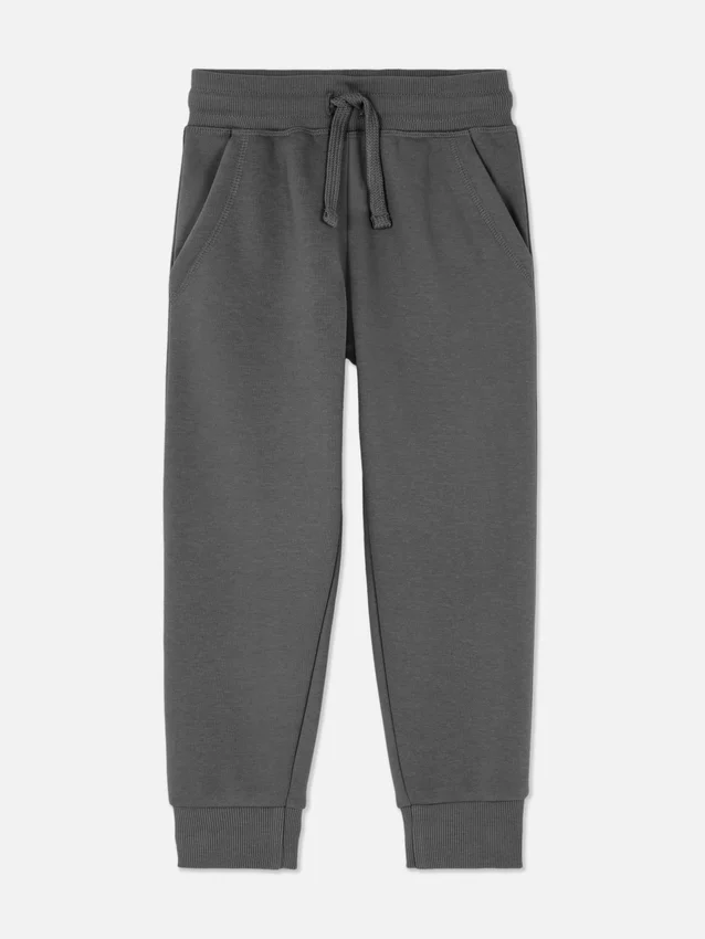 Joggingbroek met trekkoord en omgeslagen pijpen