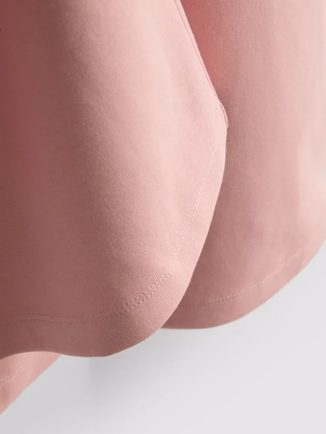 Joggingbroek met wijde pijpen van katoenmix