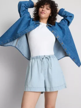 Joggingbroeken van katoenen denim
